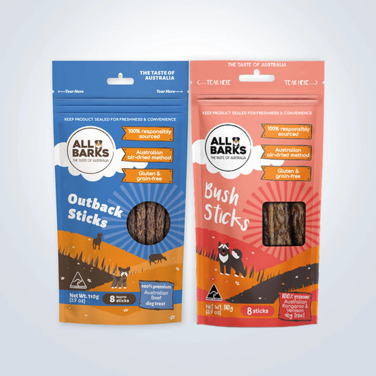 All Barks Chew Stick Dog Treat Pack