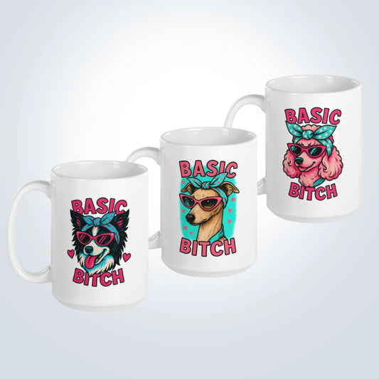 Basic Bitch Vintage Design Breed Mug
