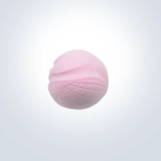 pink classic bouncy ball dog toy