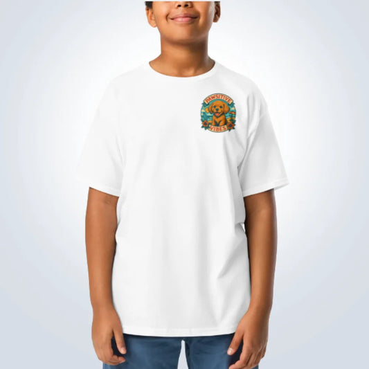 Pawsitive Vibes Cocker Spaniel T-Shirt – White – Front View