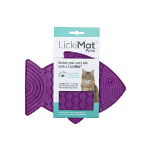 Licki Mat Felix cat lick mat purple