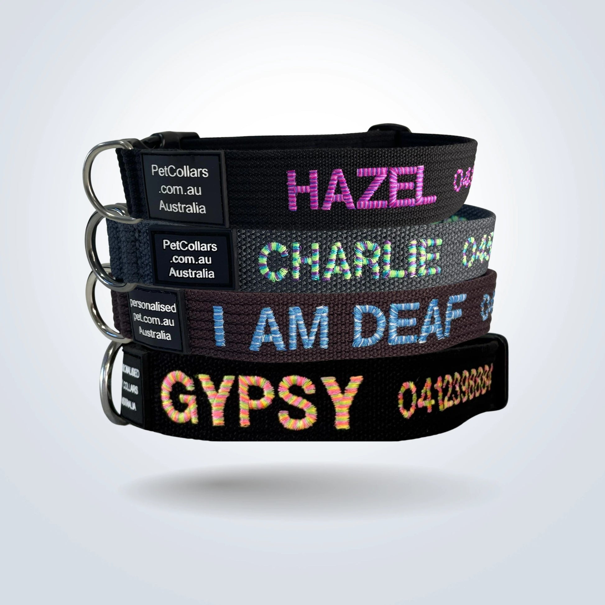 Personalised Pet Collars - Candy Medium
