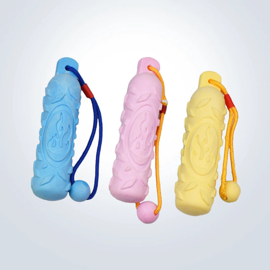 rope and rubber dog toy