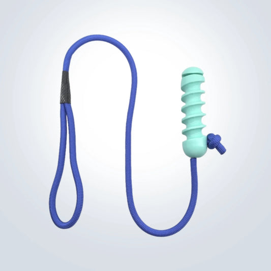 rope and rubber pull dog toy