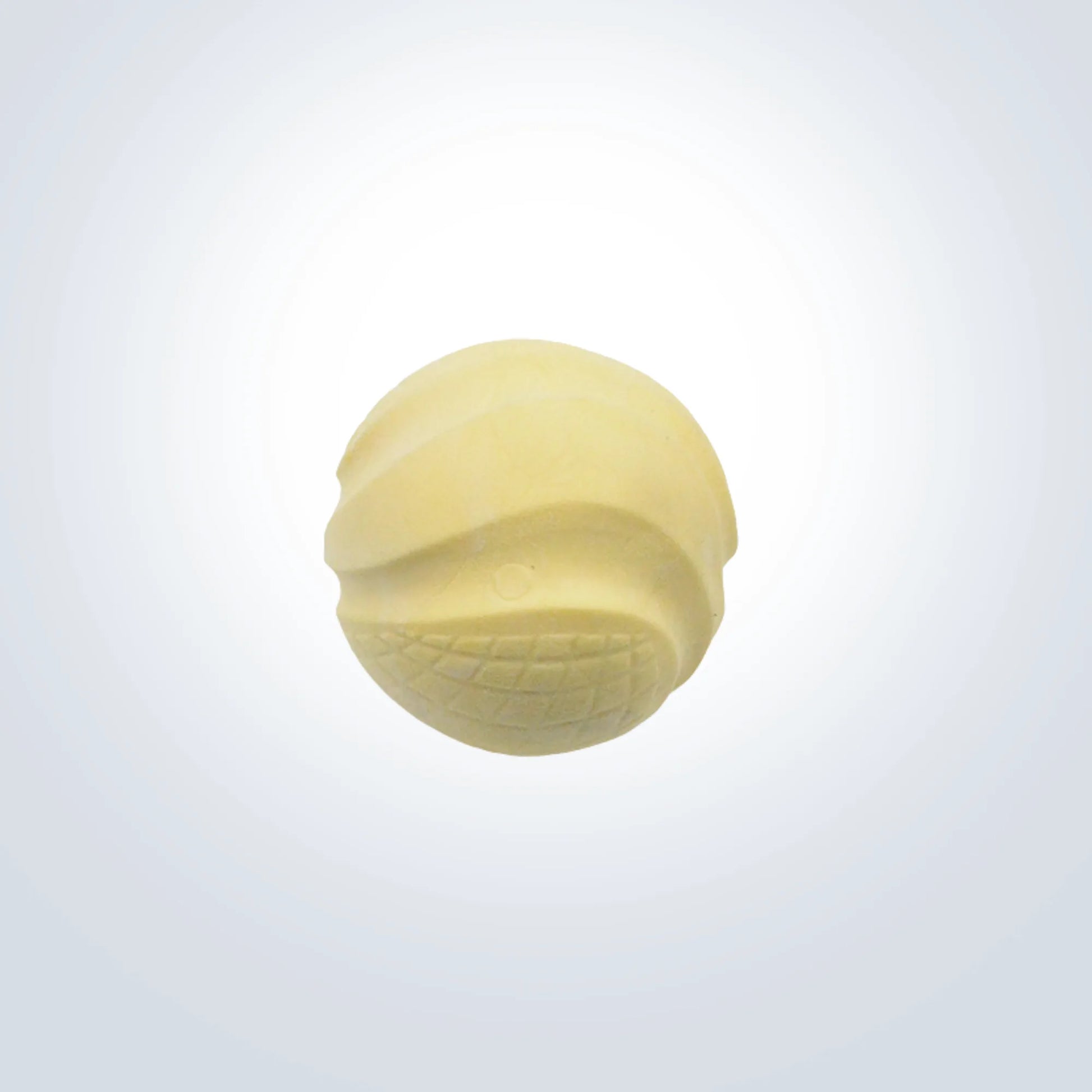 yellow rubber ball dog toy