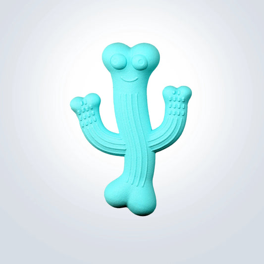 rubber cactus dog toy