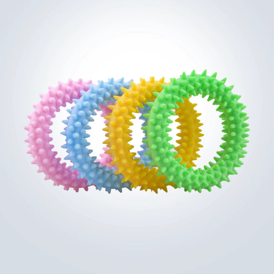 textured ring dog toy