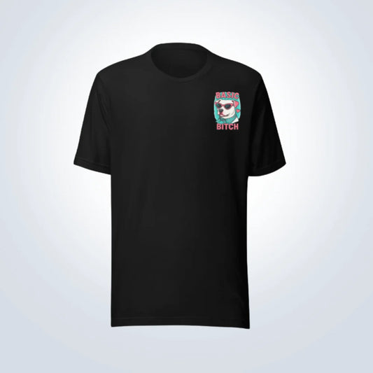 Basic Bitch Pitbull T-Shirt – Black – Front View