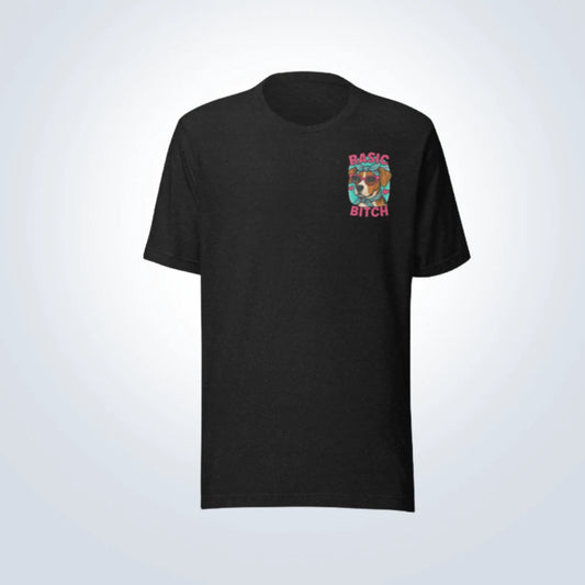 Basic Bitch Beagle T-Shirt – Black – Front View
