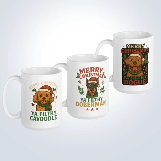 Merry Christmas Design Breed Mug