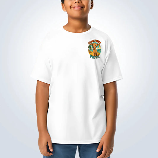 Pawsitive Vibes Italian Greyhound T-Shirt – White – Front View