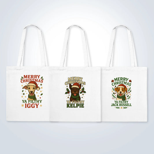 Merry Christmas Design Breed Tote