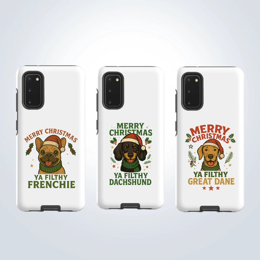 Merry Christmas Design Breed Samsung Phone Case