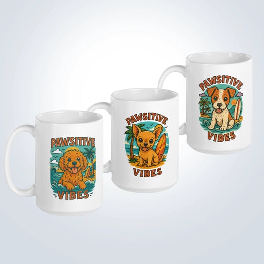 Pawsitive Vibes Design Breed Mug