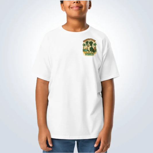 Pawsitive Vibes Border Collie T-Shirt – White – Front View