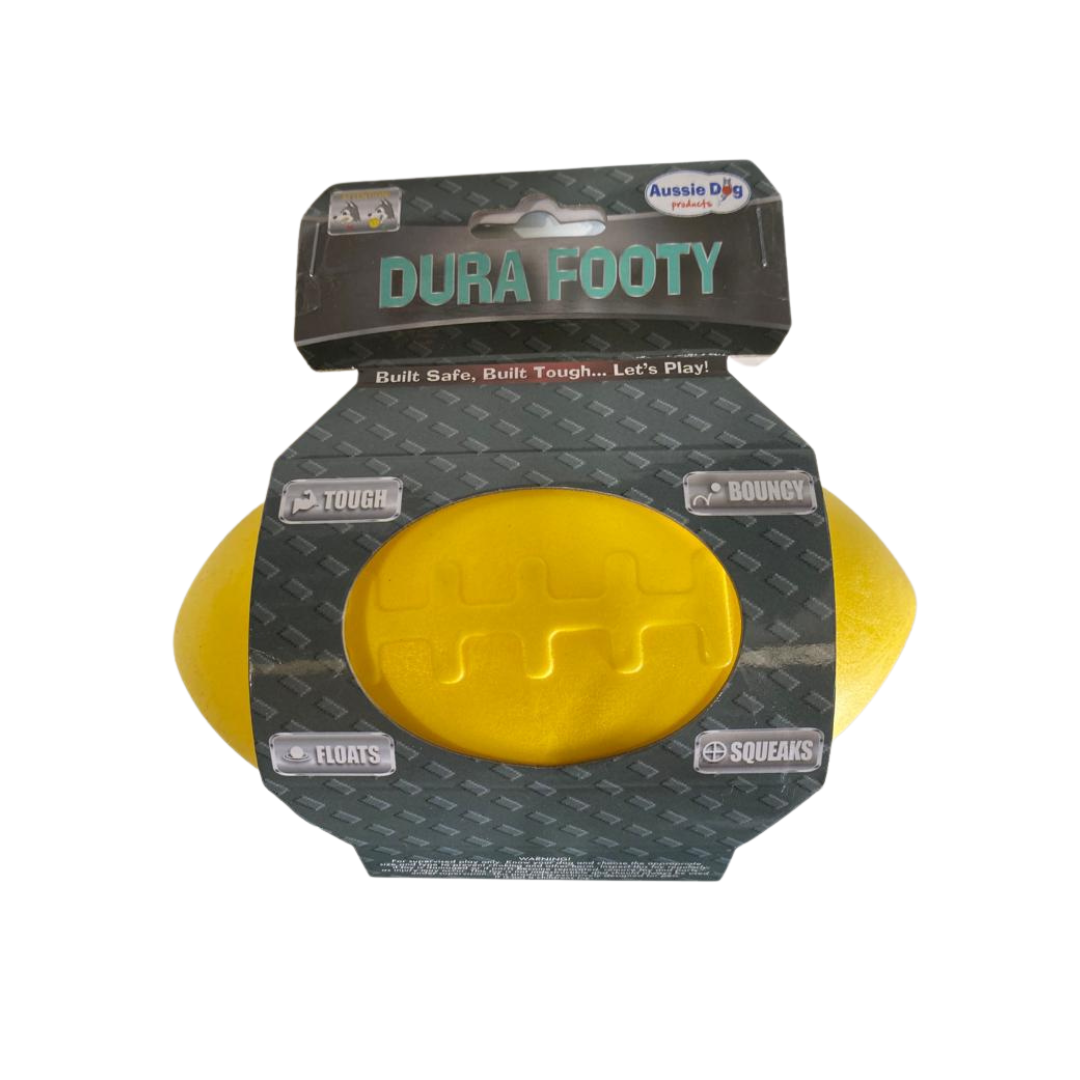 Dura Footy football dog toy