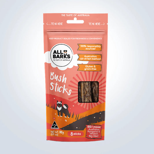 All Barks Bush Sticks - Kangaroo & Venison Dog Chews