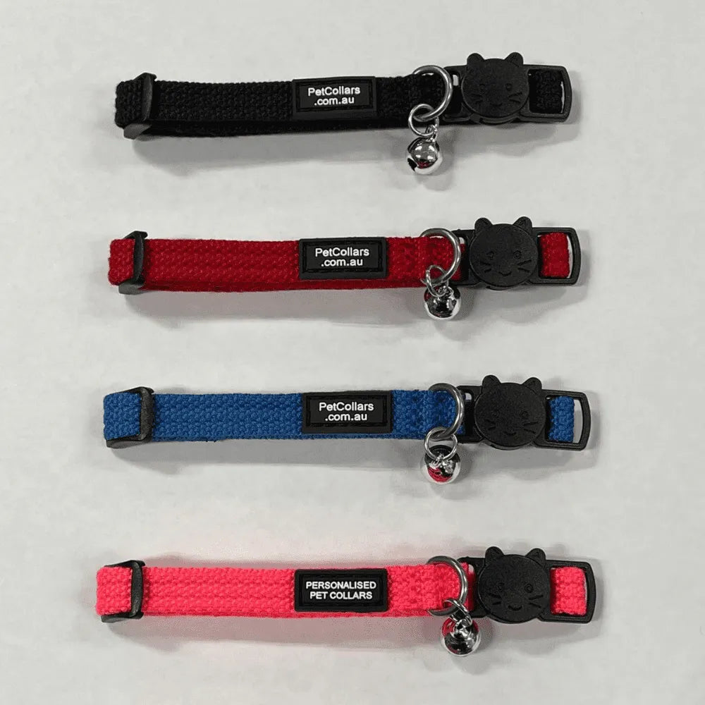 Embroidered cat best sale collars