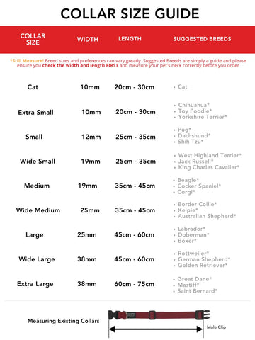Collars Size Guide