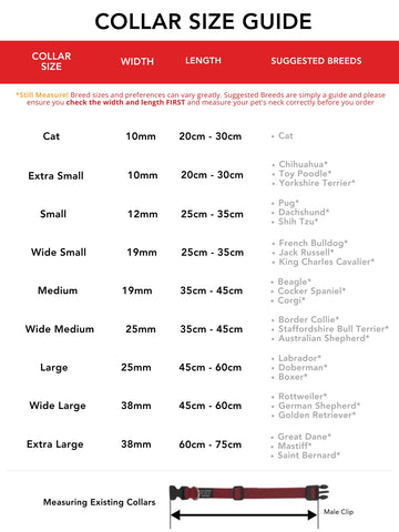 Collars Size Guide