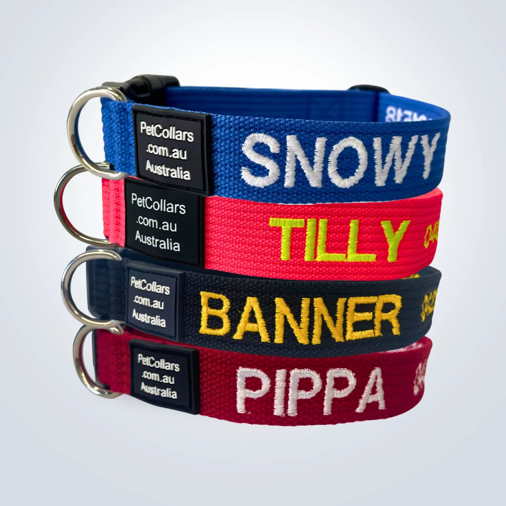 Custom dog collars Extra Large with embroidery