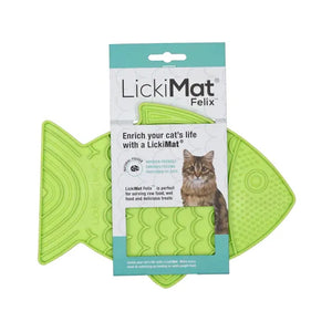 Licki Mat Felix cat lick mat green