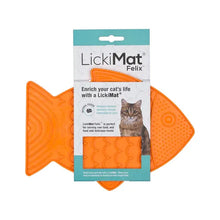 Load image into Gallery viewer, Licki Mat Felix cat lick mat orange