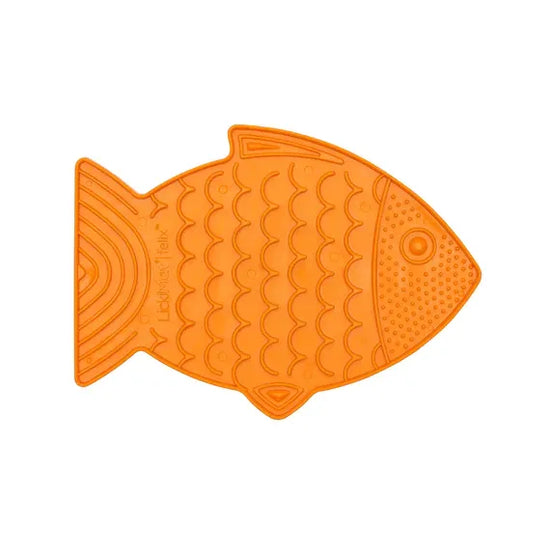 Licki Mat Felix cat lick mat orange