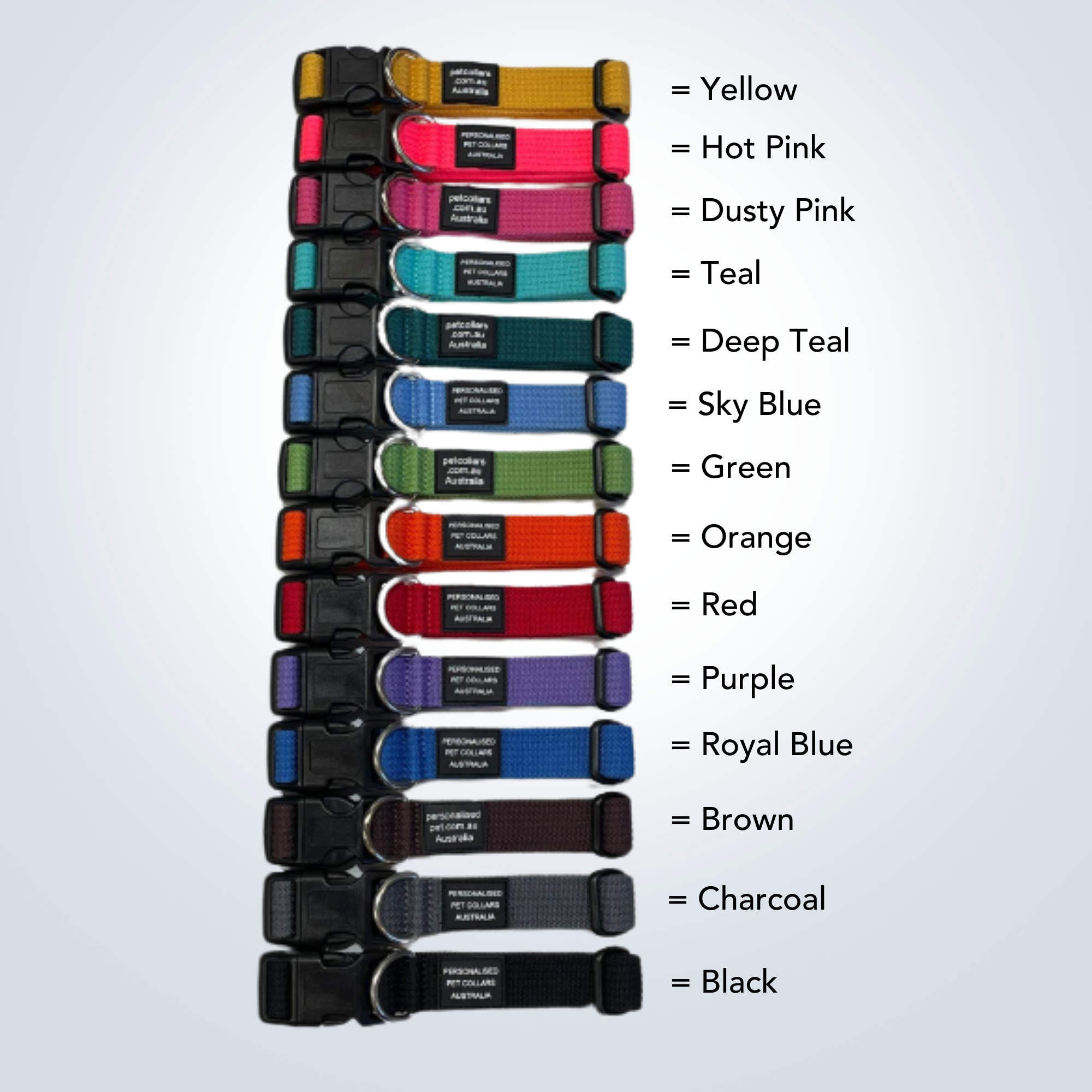 Australian Ridgeback Collars Australian Dog Collars With Embroidery - Wide Small – PetCollars.com.au