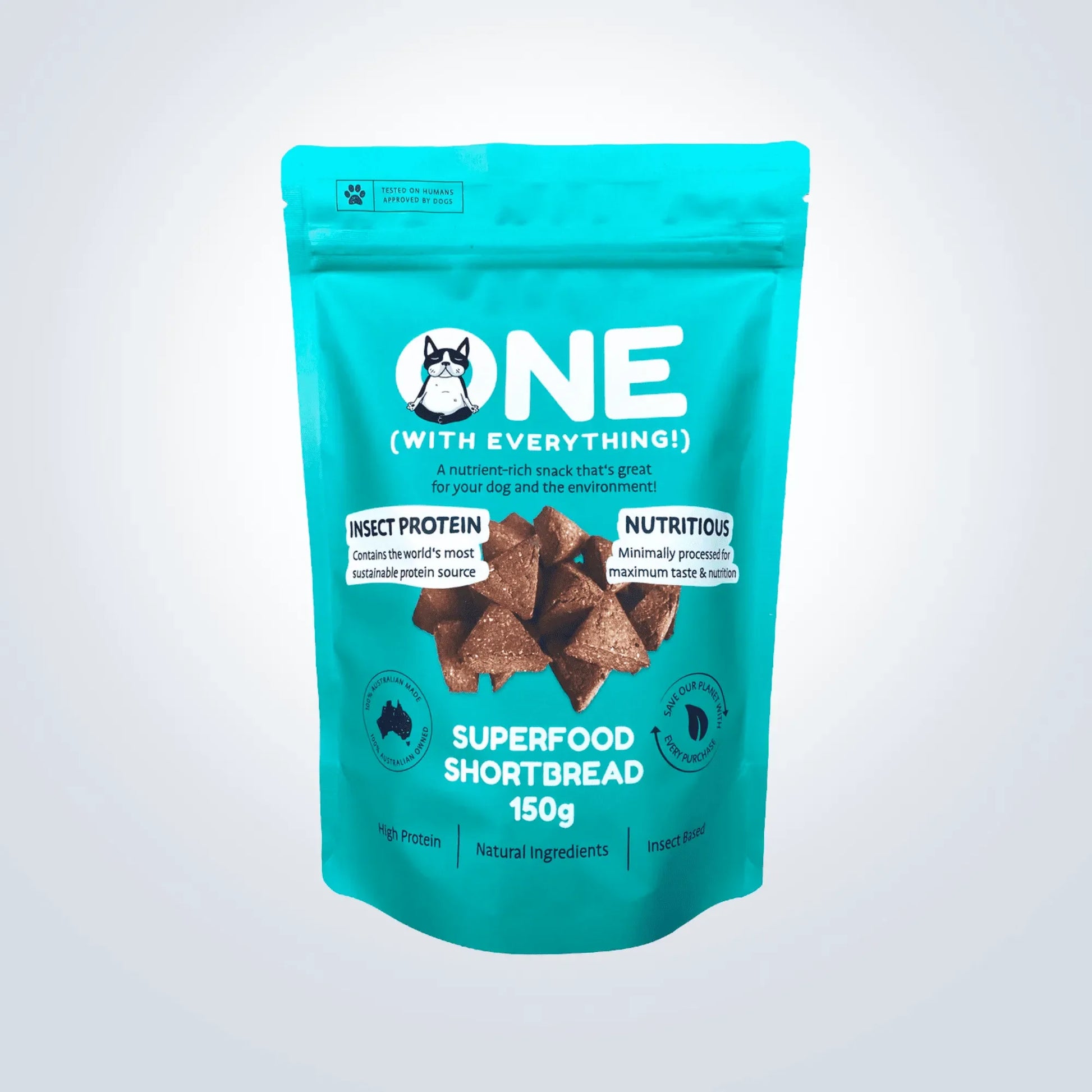 ONE WITH EVERYTHING Superfood Shortbread dog treat