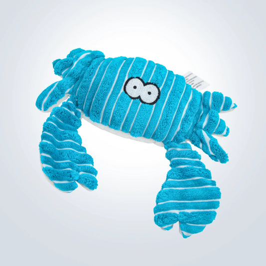 plush crab dog toy