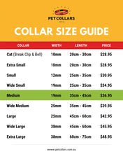 Load image into Gallery viewer, custom pet collar size guide