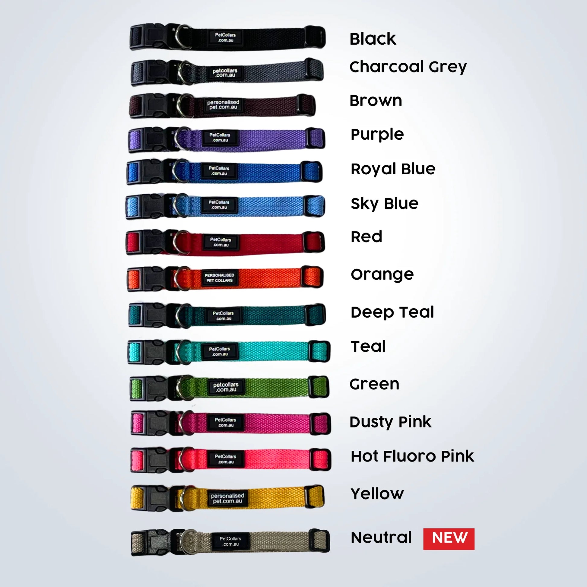 personalised pet collars