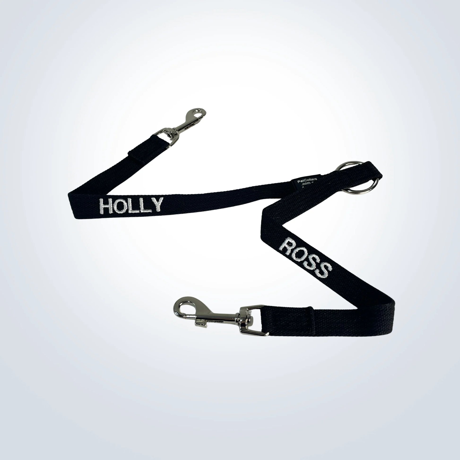 pet double walker with name embroidered
