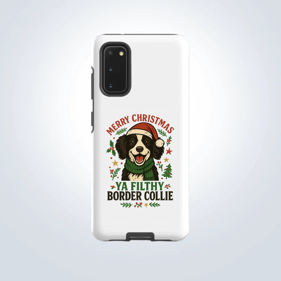Border Collie Merry Christmas Design