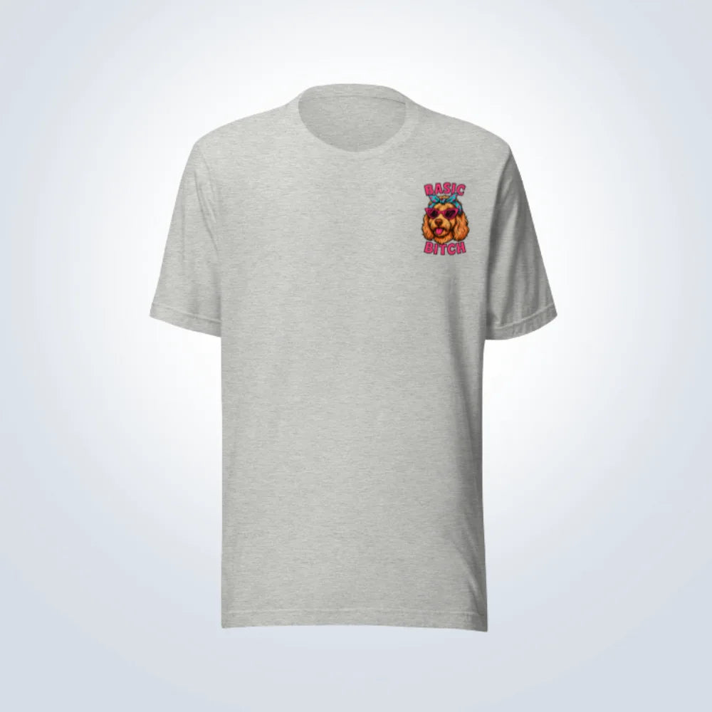Basic Bitch Groodle T-Shirt – Grey – Front View