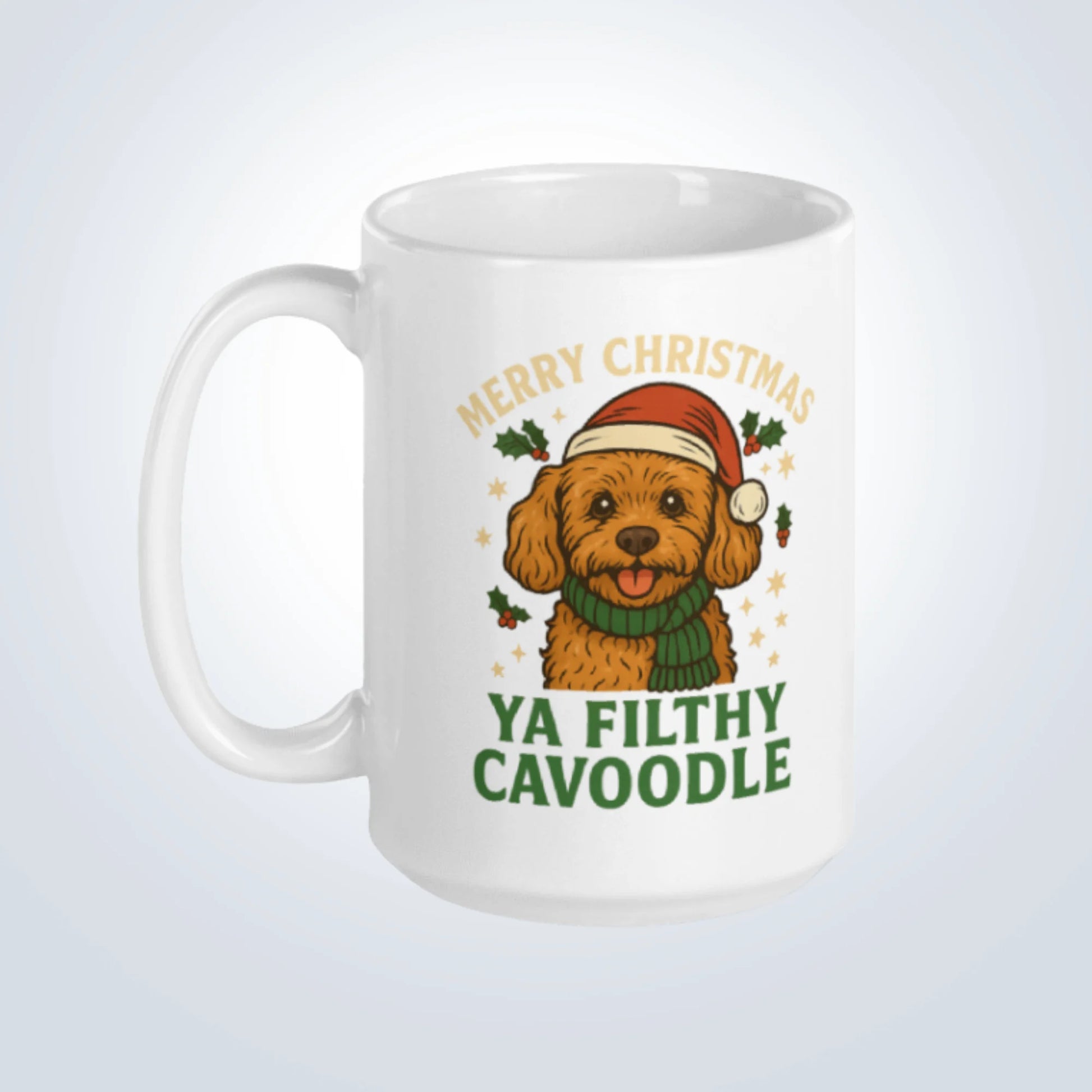 Cavoodle Merry Christmas Design