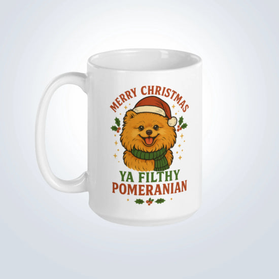 Pomeranian Merry Christmas Design
