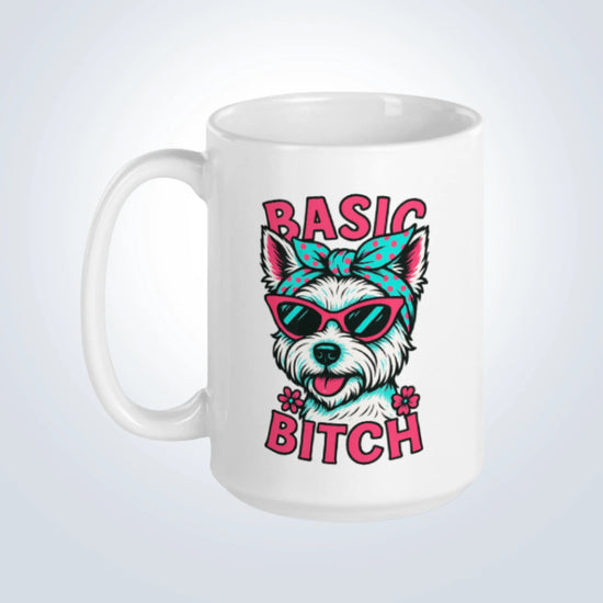 West Highland Terrier Basic Bitch Vintage Design Breed Mug