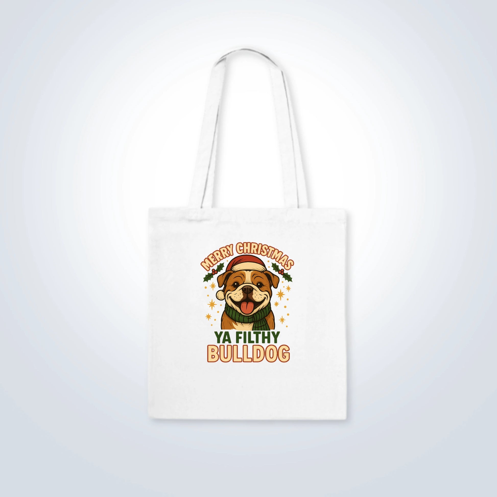 Bulldog Merry Christmas Design