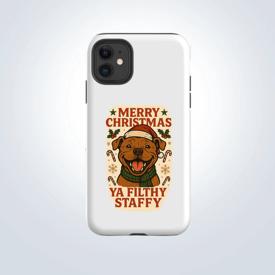 Staffy Merry Christmas Design