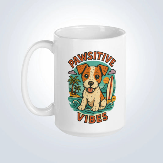 Fox Terrier Pawsitive Vibes Design