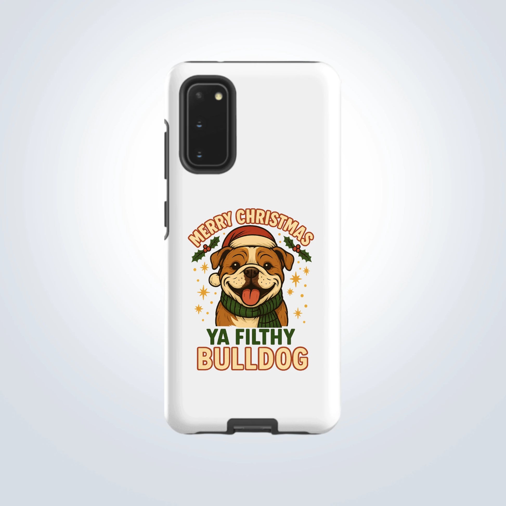 Bulldog Merry Christmas Design