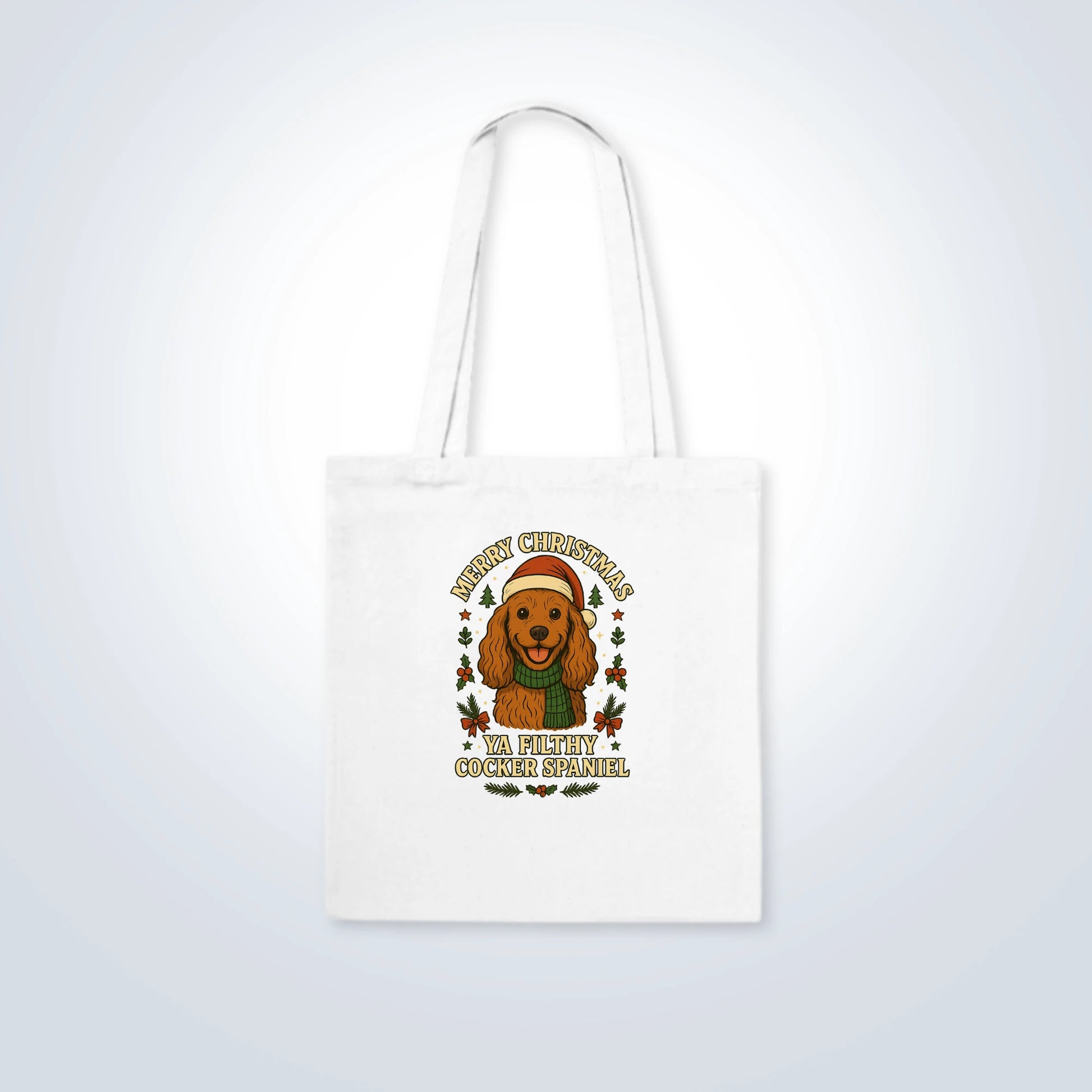 Cocker Spaniel Merry Christmas Design