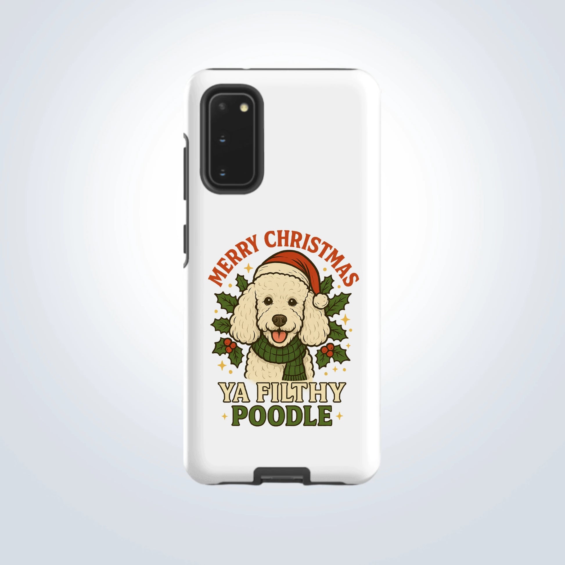 Poodle Merry Christmas Design