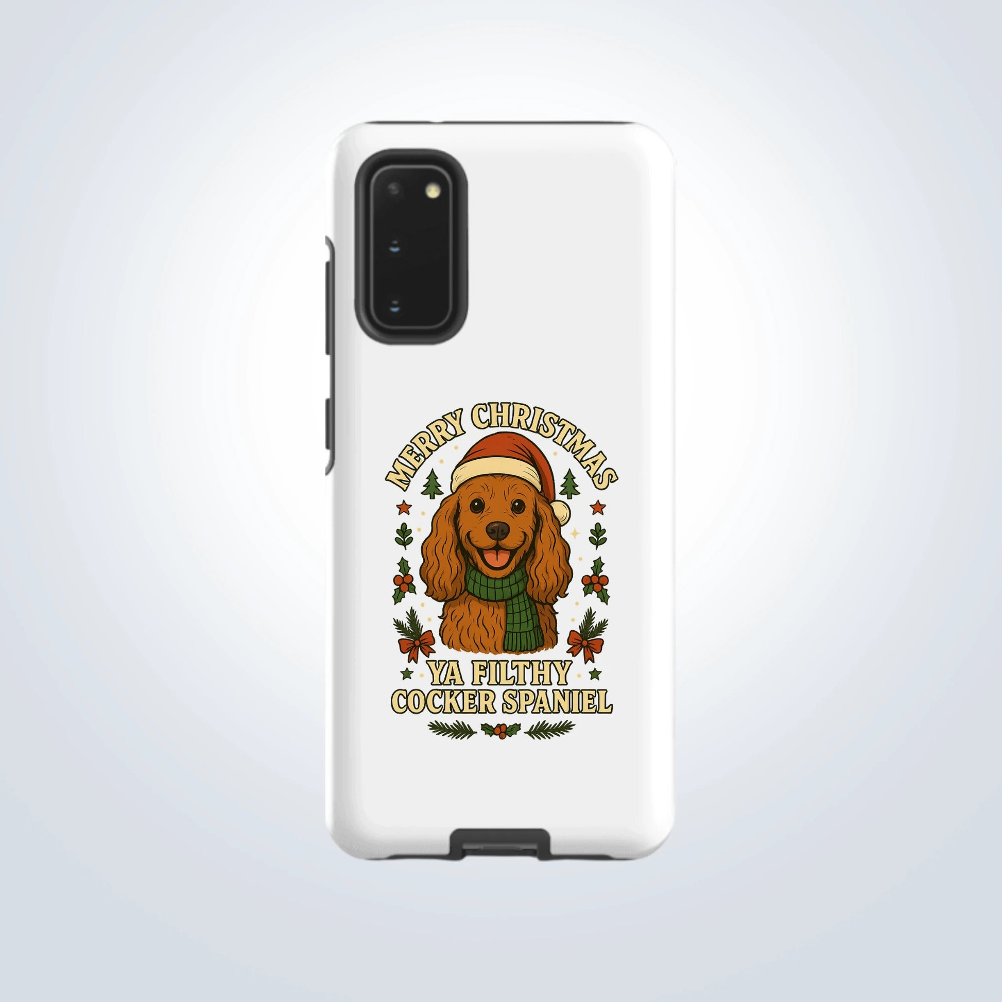 Cocker Spaniel Merry Christmas Design