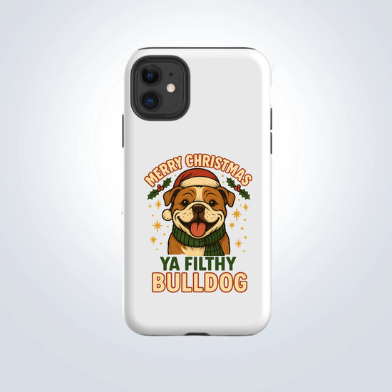 Bulldog Merry Christmas Design