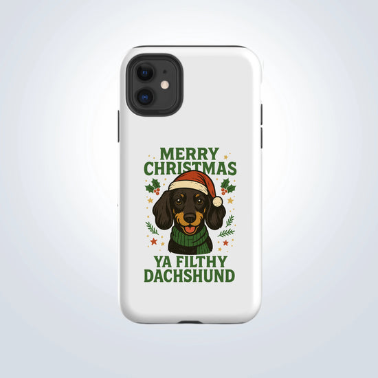 Dachshund Merry Christmas Design