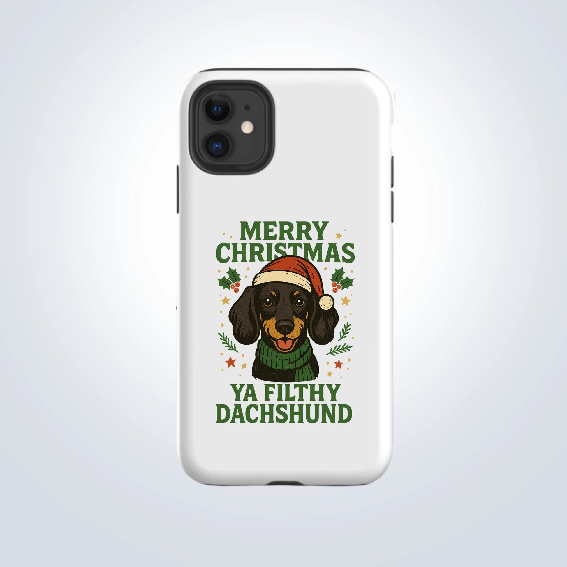 Dachshund Merry Christmas Design