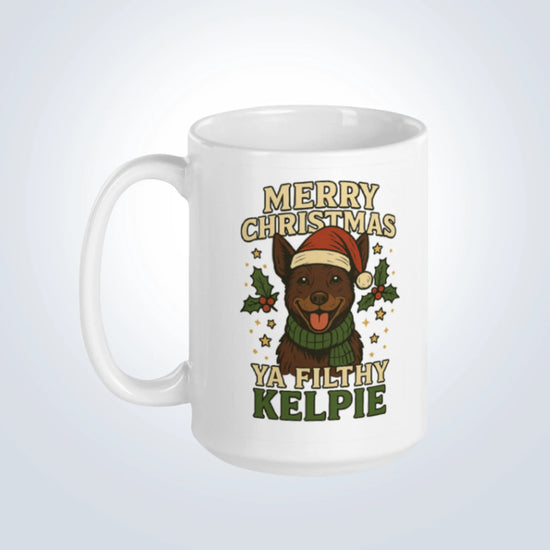 Kelpie Merry Christmas Design